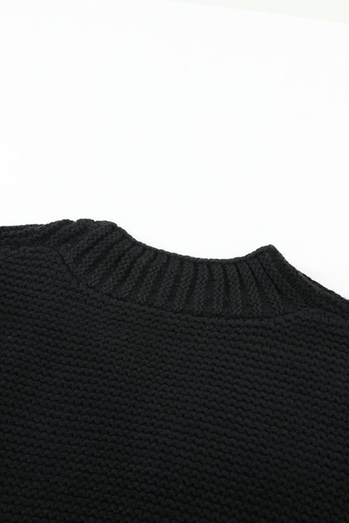 Open Front Chunky Knit Cardigan